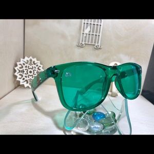 Rainbow Optx Accessories - Green lenses and translucent framed sunglasses Rainbow Optx Accessories - Green lenses and translucent framed sunglasses